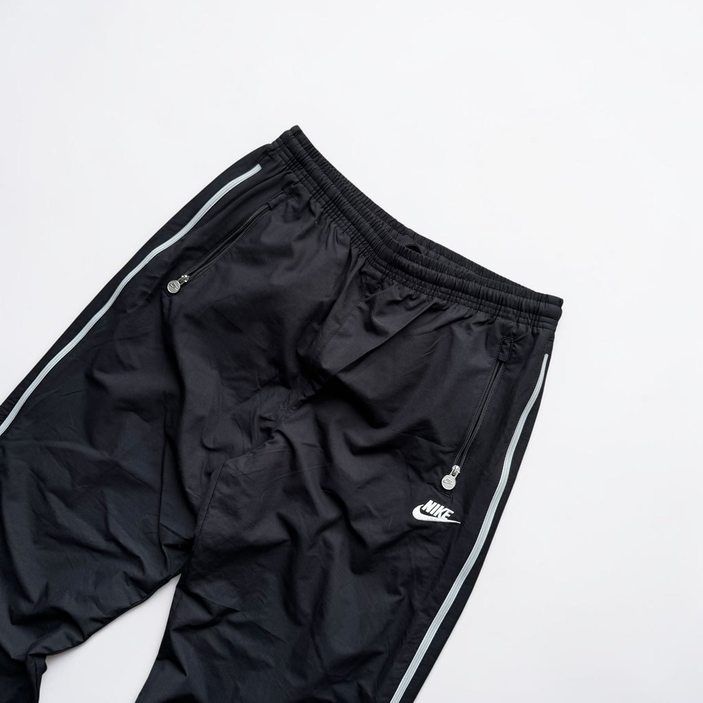 RARE 2000s Baggy Nike Trackpants Black - (M)
