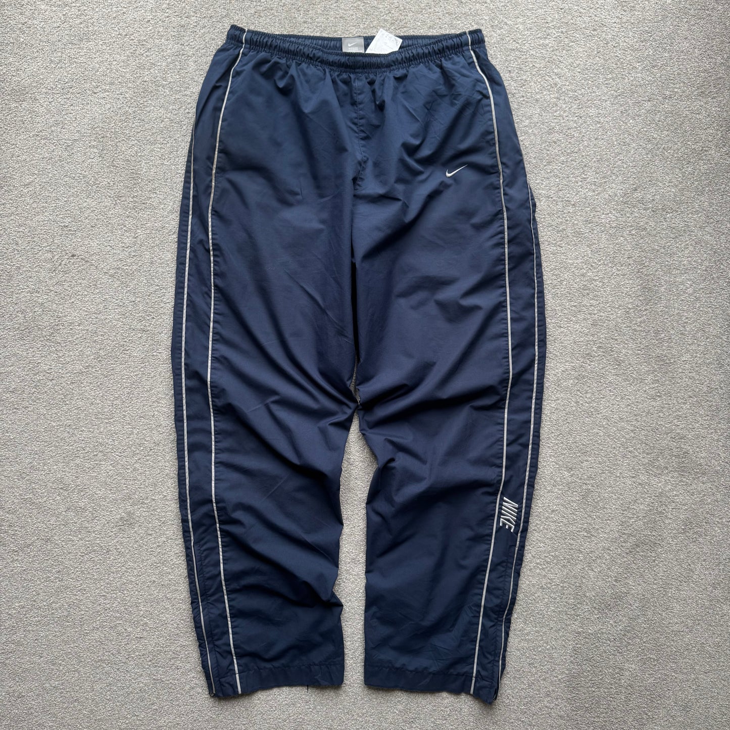 SUPER RARE 2000s Nike Trackpants Blue - (L)