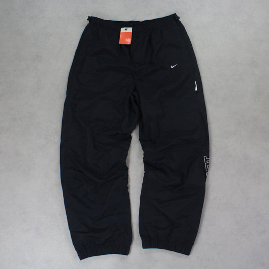 RARE 2000s Nike Trackpants Black BRAND NEW - (L)