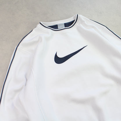 RARE 00s Nike Heavyweight Sweatshirt White - (S)