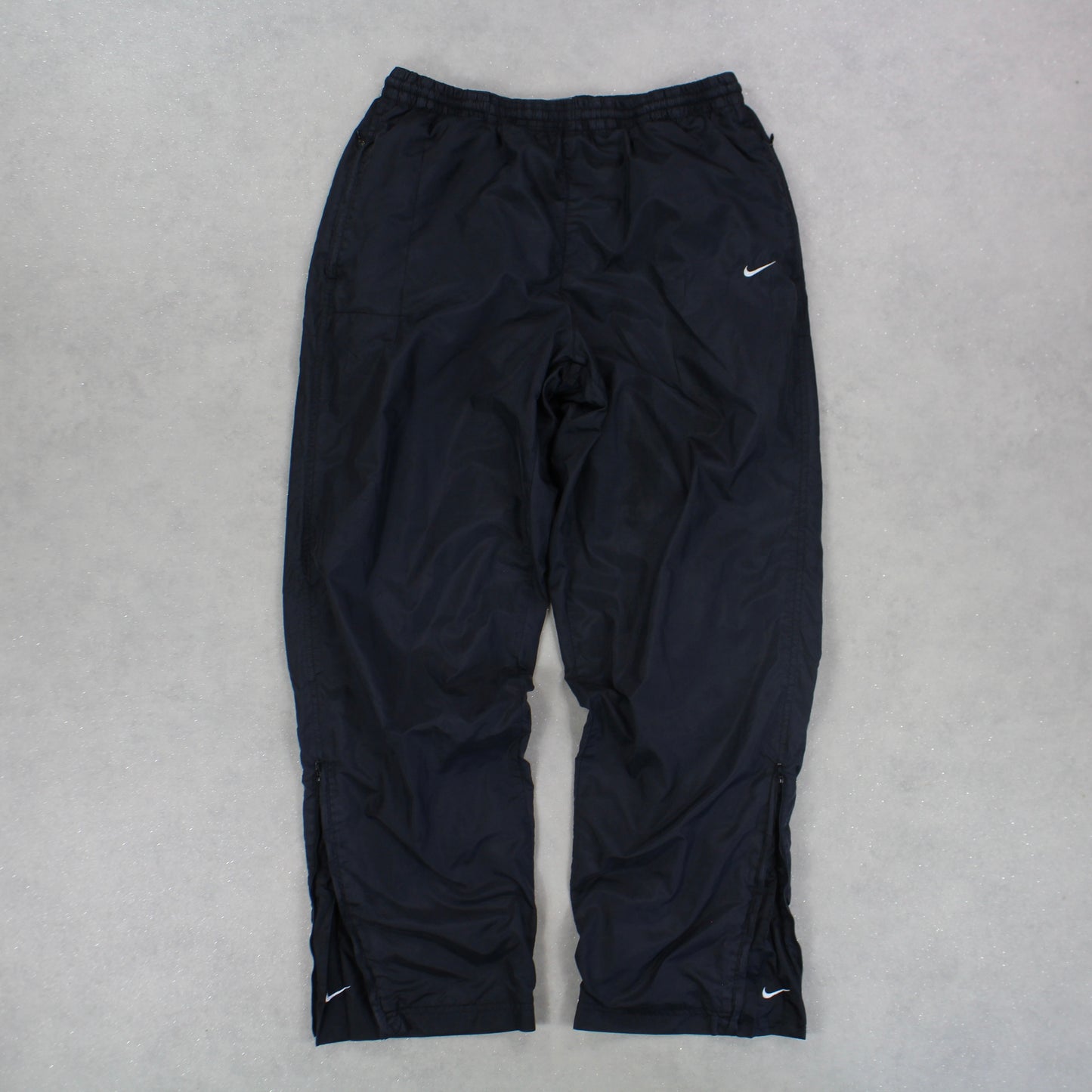 SUPER RARE 00s Nike Trackpants Black - (S)