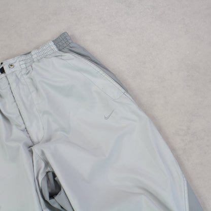 RARE 2000s Baggy Nike Trackpants Grey - (M)