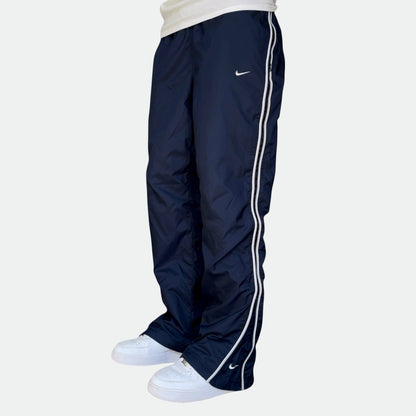 SUPER RARE 2000s Baggy Nike Trackpants Navy - (M)