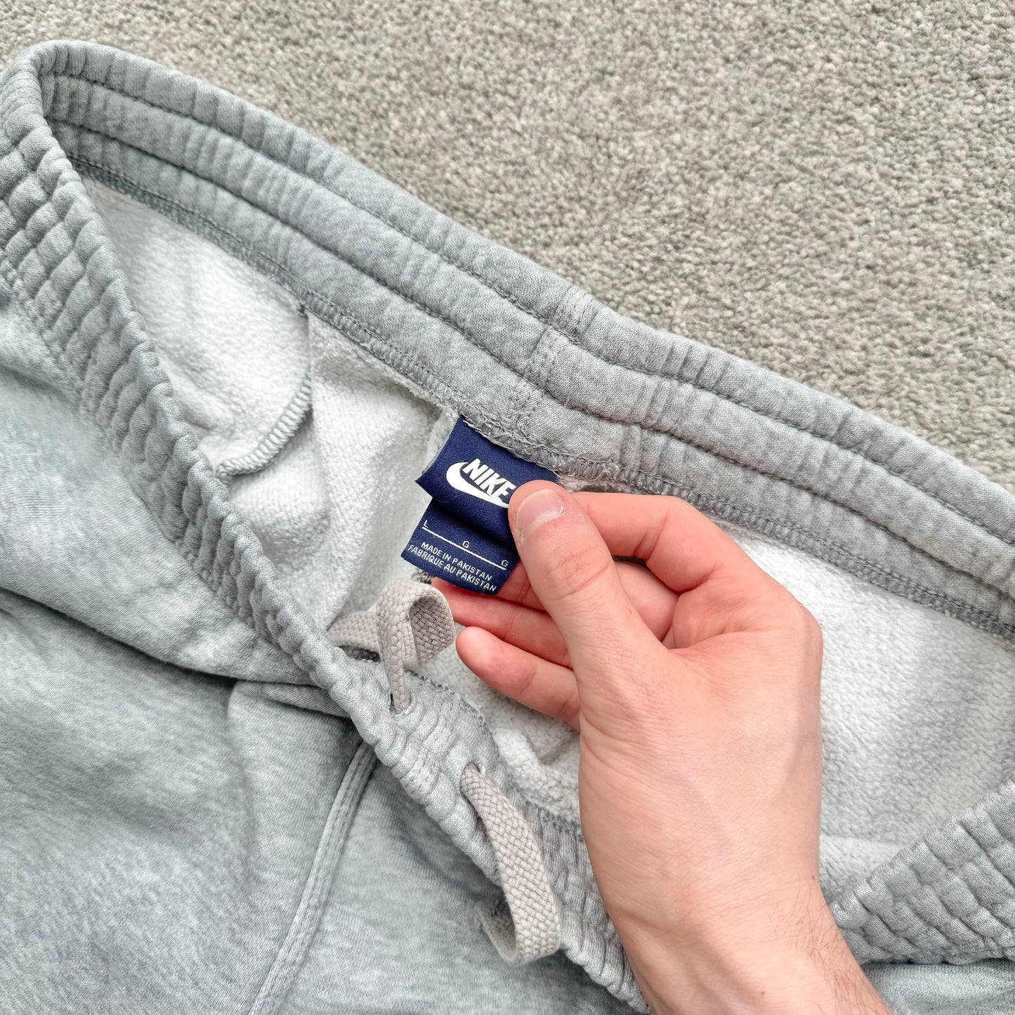 RARE 2000s Nike Joggers Grey - (L)