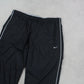 RARE 00s Nike Trackpants Black - (S)