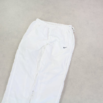 SUPER RARE 00s Nike Trackpants White - (M)