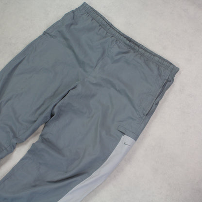 RARE 00s Nike Trackpants Grey - (XL)