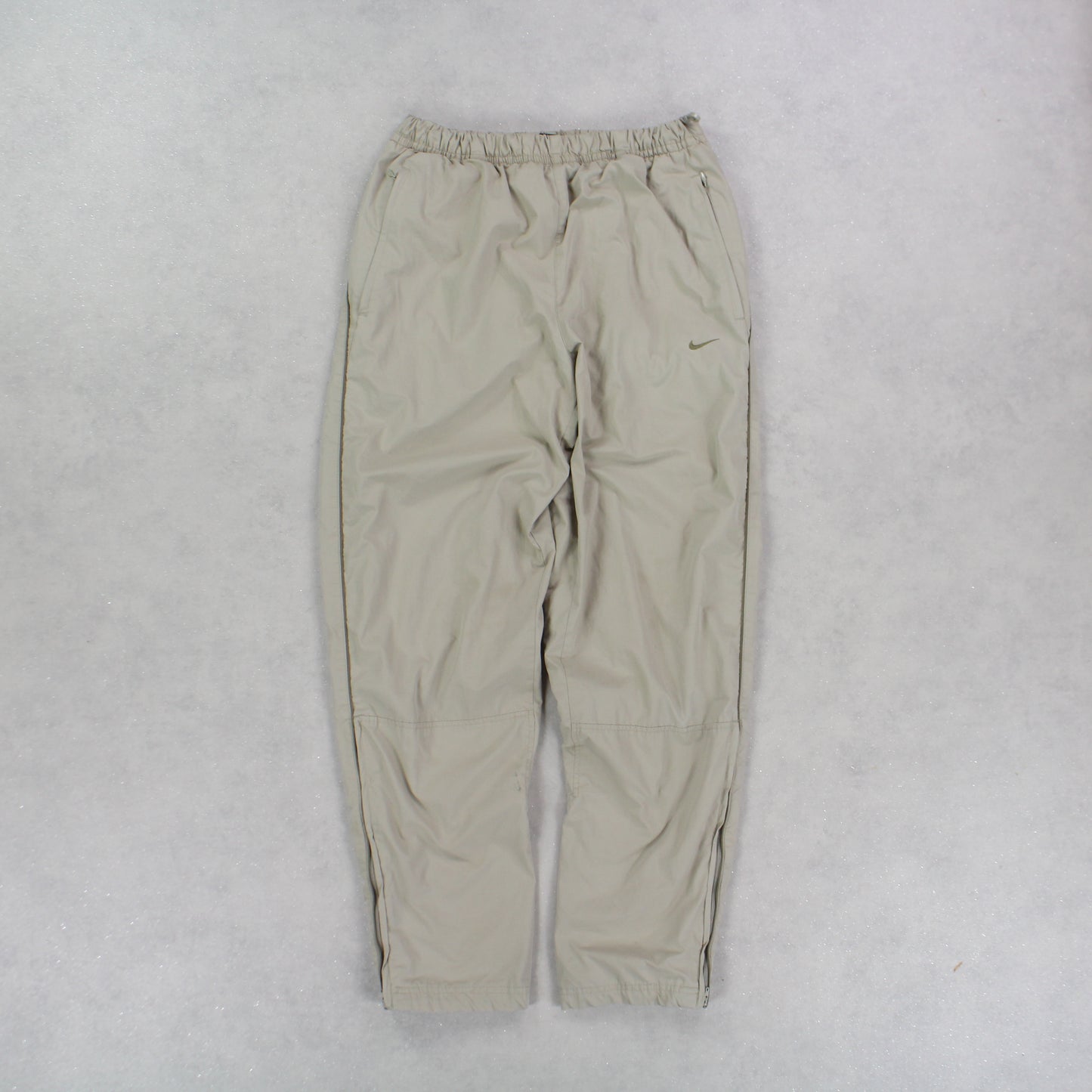 RARE 00s Nike Trackpants Beige - (S)