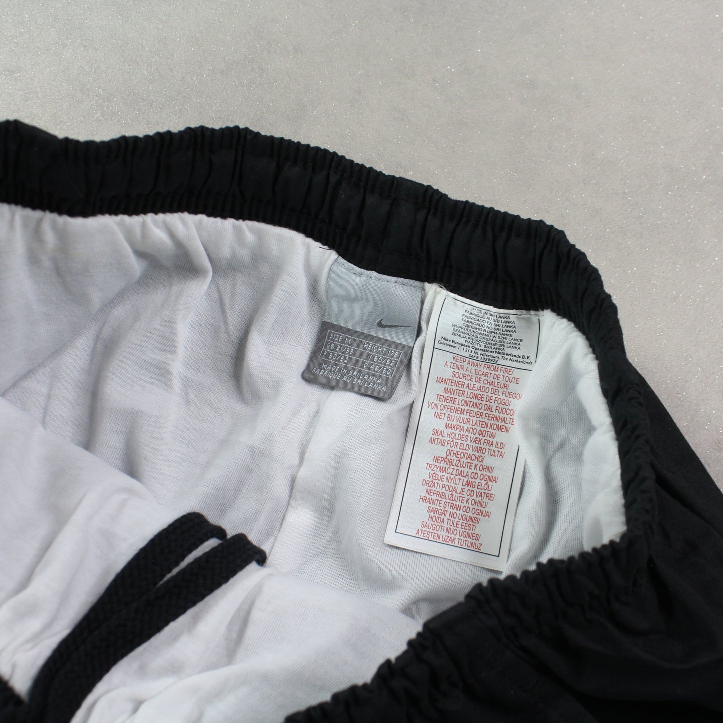 RARE 00s Baggy Nike Trackpants Black - (S)