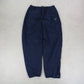 RARE 00s Nike Baggy Trackpants Navy - (M)