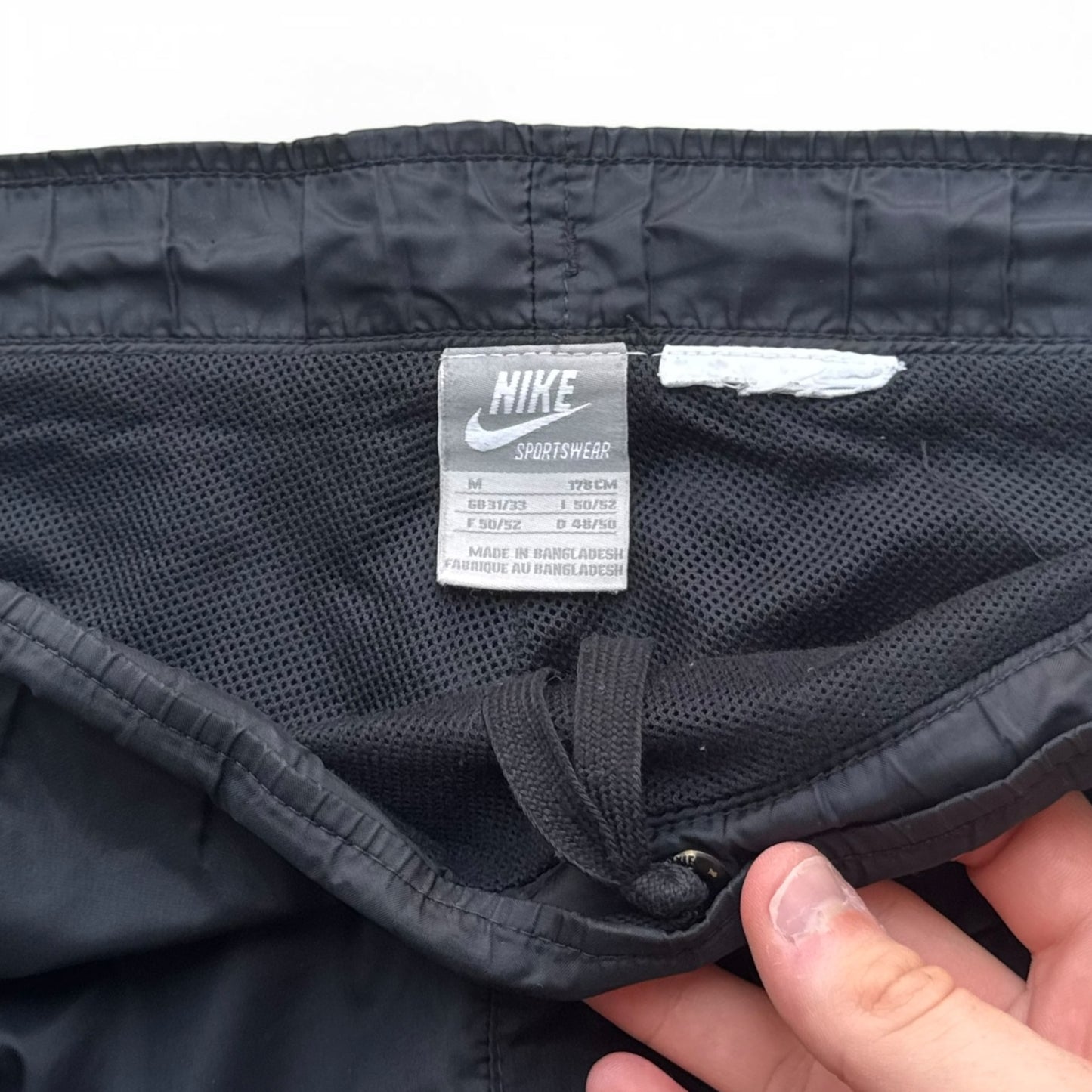 SUPER RARE 2000s Baggy Nike Trackpants Black - (M/L)