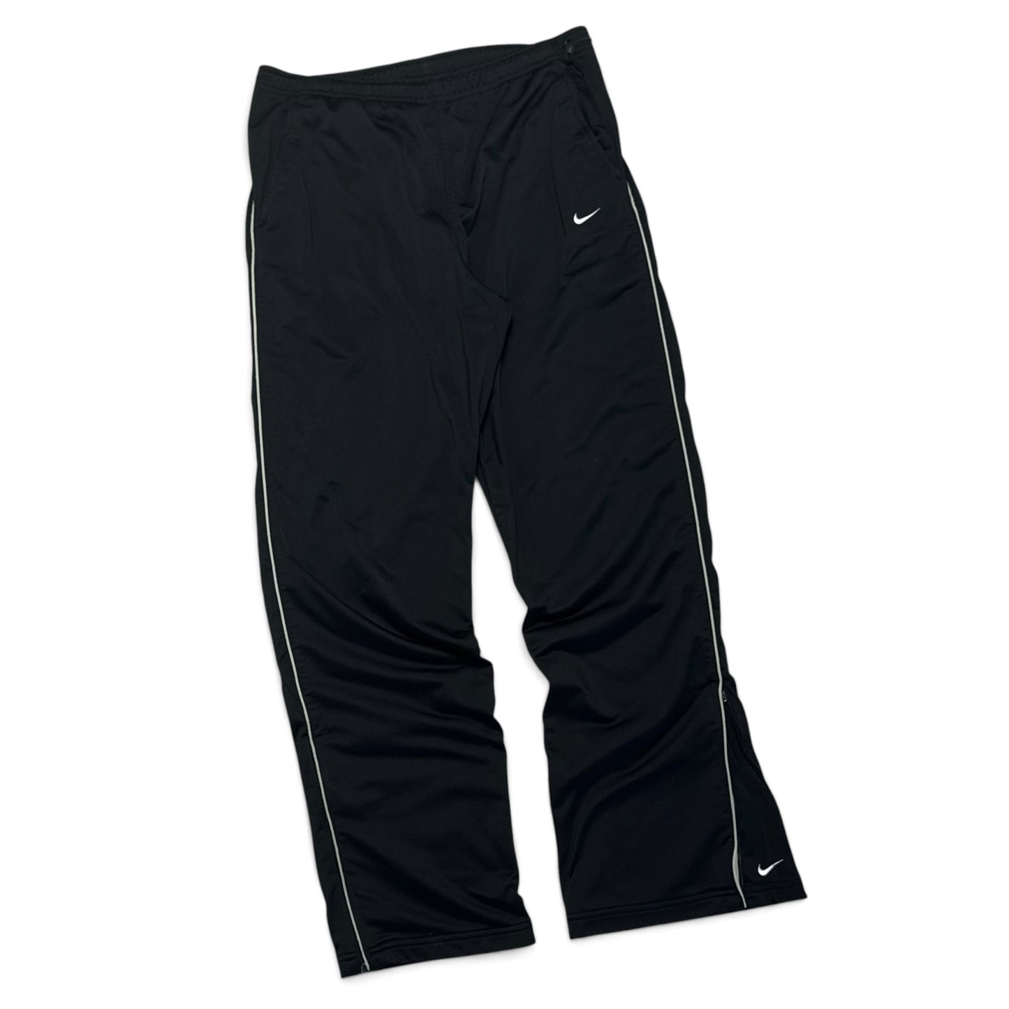 SUPER RARE 2000s Nike Trackpants Black - (M)