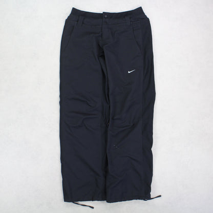 RARE Vintage 00s Nike Trackpants Black - (S)