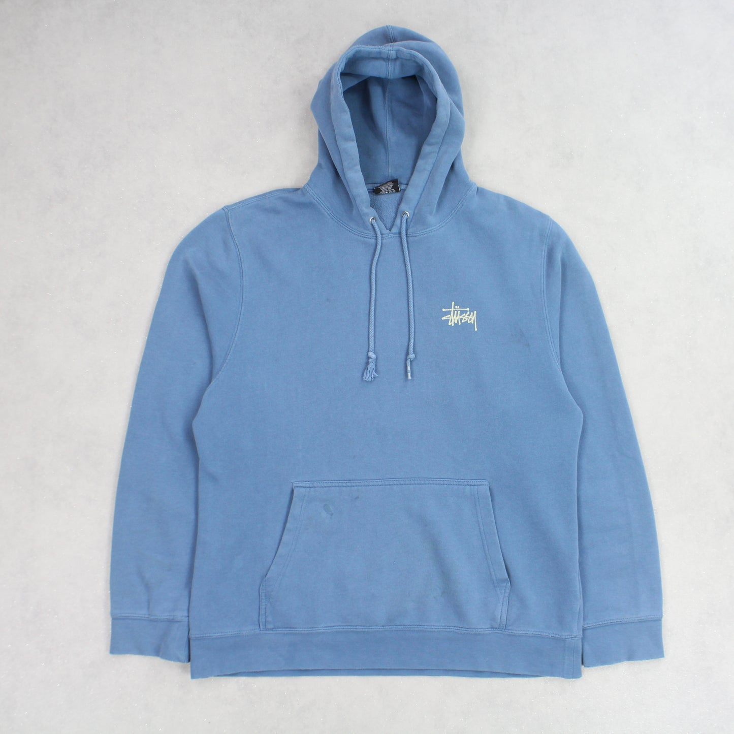 RARE Blue Stüssy Spell Out Hoodie - (M)