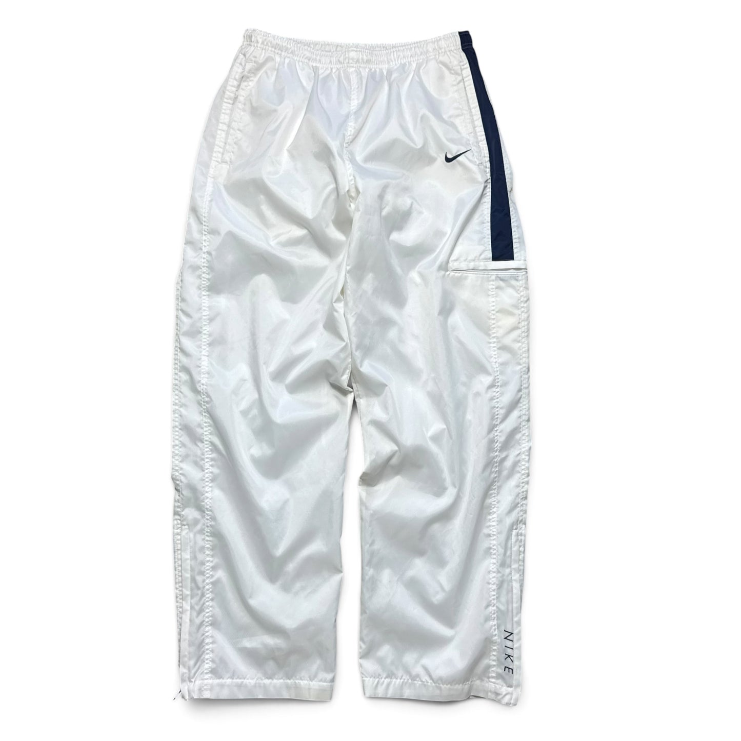 RARE 1990s Baggy Nike Trackpants White - (L)