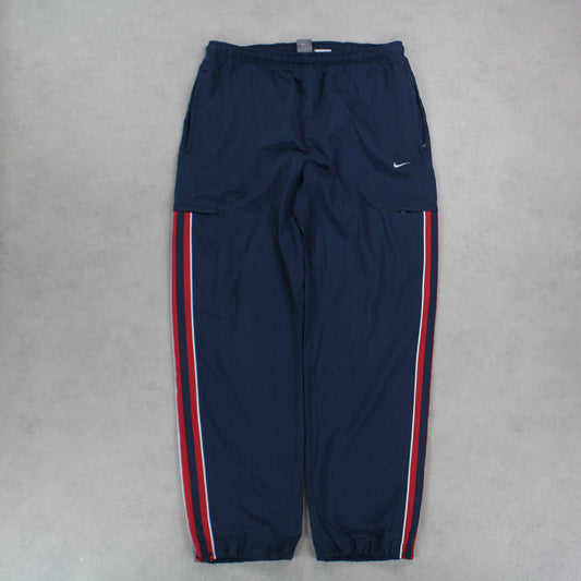 RARE 00s Nike Trackpants Navy - (L)