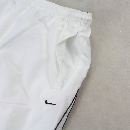 SUPER RARE 2000s Nike Trackpants White - (M)