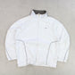 RARE 00s Nike Track Jacket White / Brown - (L)