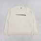 RARE Vintage 00s Nike Swoosh Sweatshirt Beige  - (M)