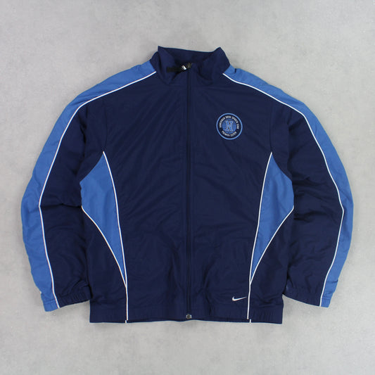 RARE 00s Nike Track Jacket Blue - (S)