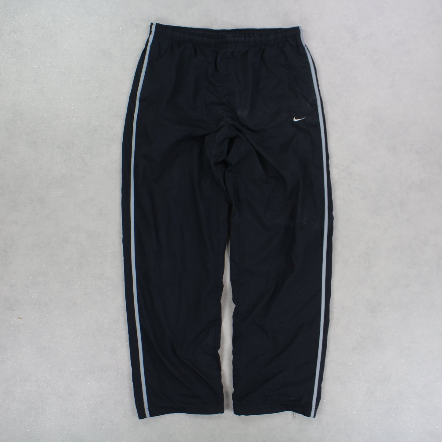 RARE 00s Baggy Nike Trackpants Black - (L)