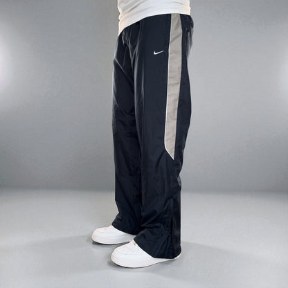 SELTENE Baggy-Trainingshose von Nike aus den 2000ern, Marineblau – (L)