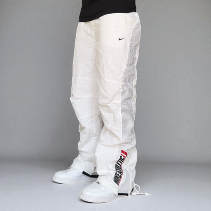 SUPER RARE 2000s Baggy Nike Trackpants White - (L)