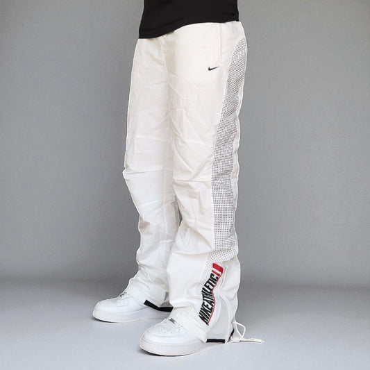 SUPER RARE 2000s Baggy Nike Trackpants White - (L)