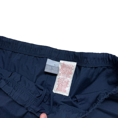 RARE 2000s Nike Short Leg Trackpants Navy - (L)
