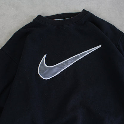 RARE 2000s Nike Sweatshirt Black - (M)