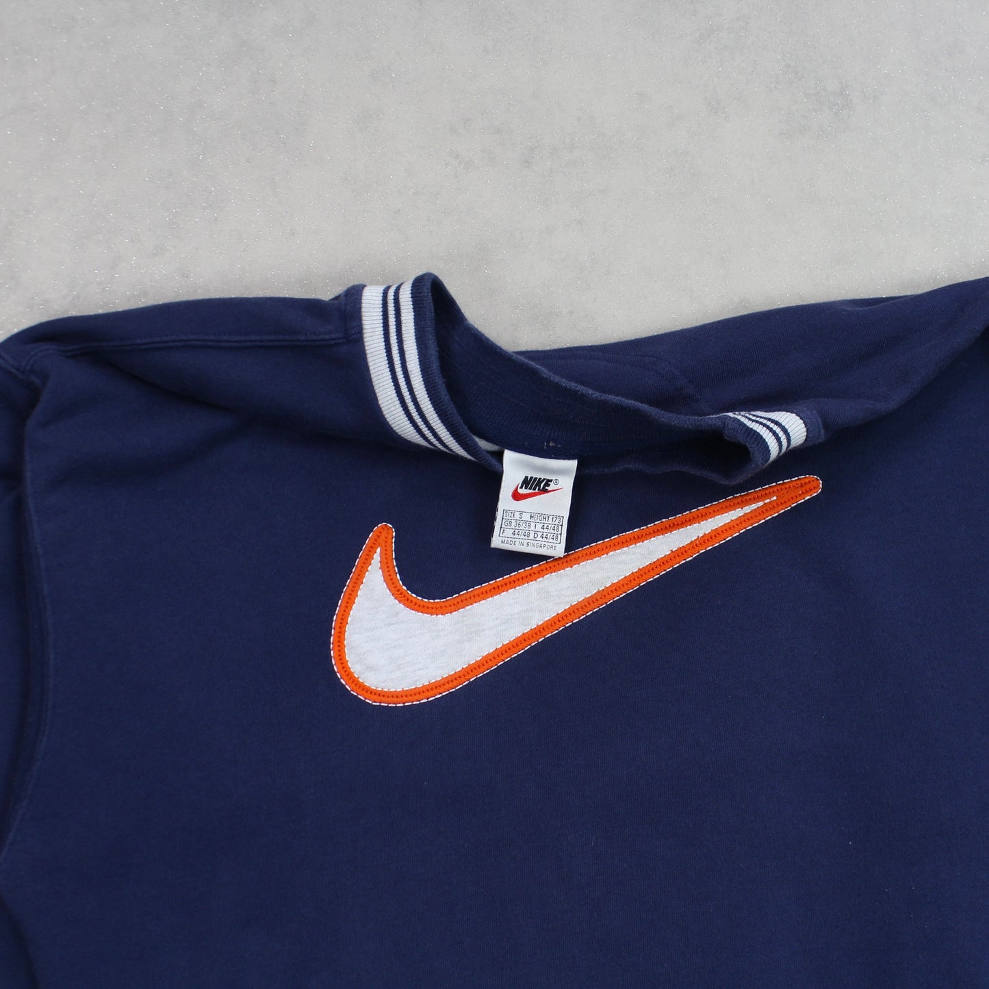 RARE Vintage 1990s Nike Swoosh Sweatshirt Navy - (S)