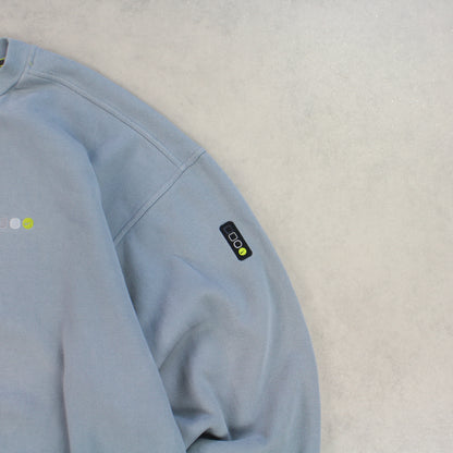 SUPER RARE 90s Nike Sweatshirt Blue - (XXL)