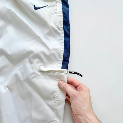 RARE 1990s Baggy Nike Trackpants White - (L)