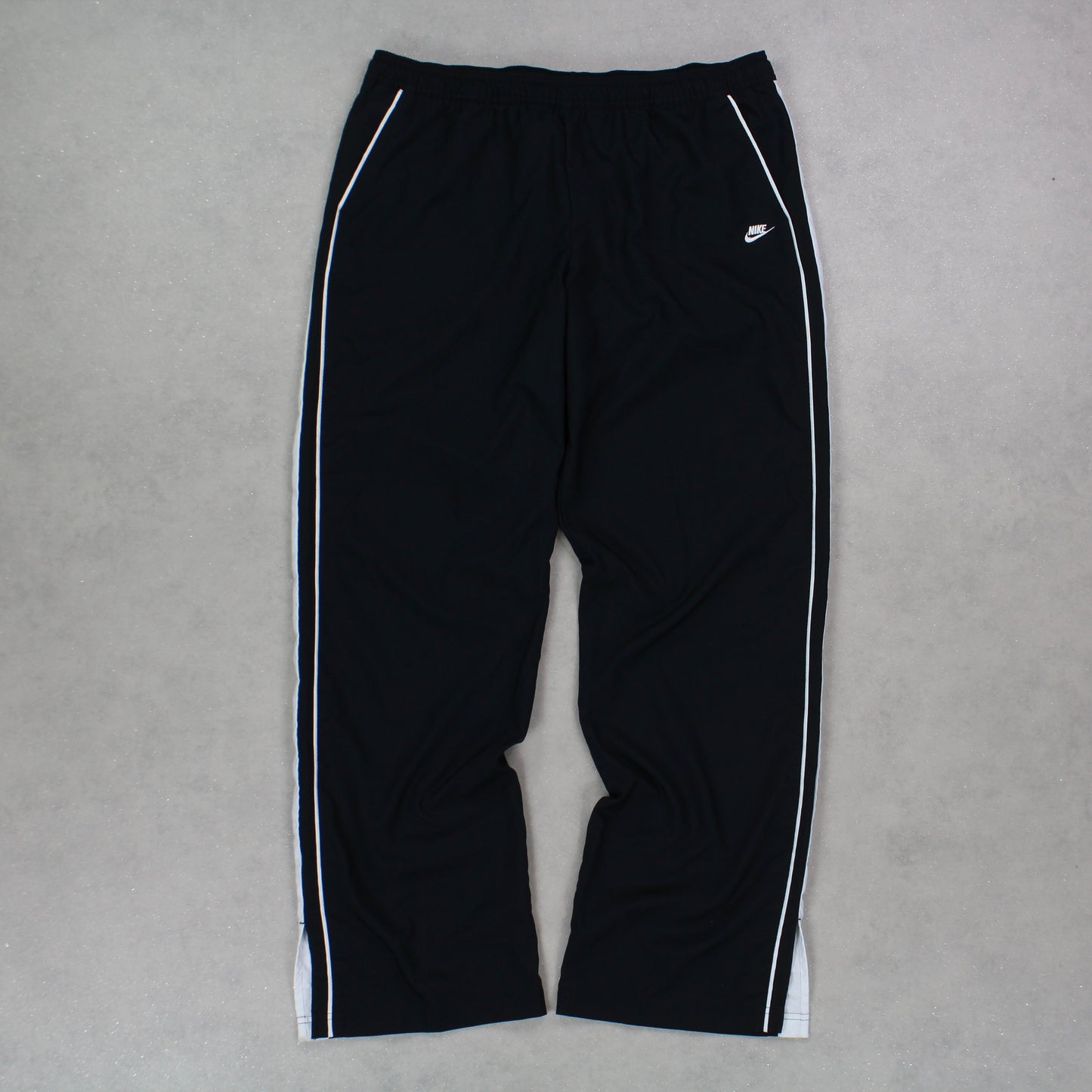 RARE 00s Baggy Nike Trackpants Black - (L)