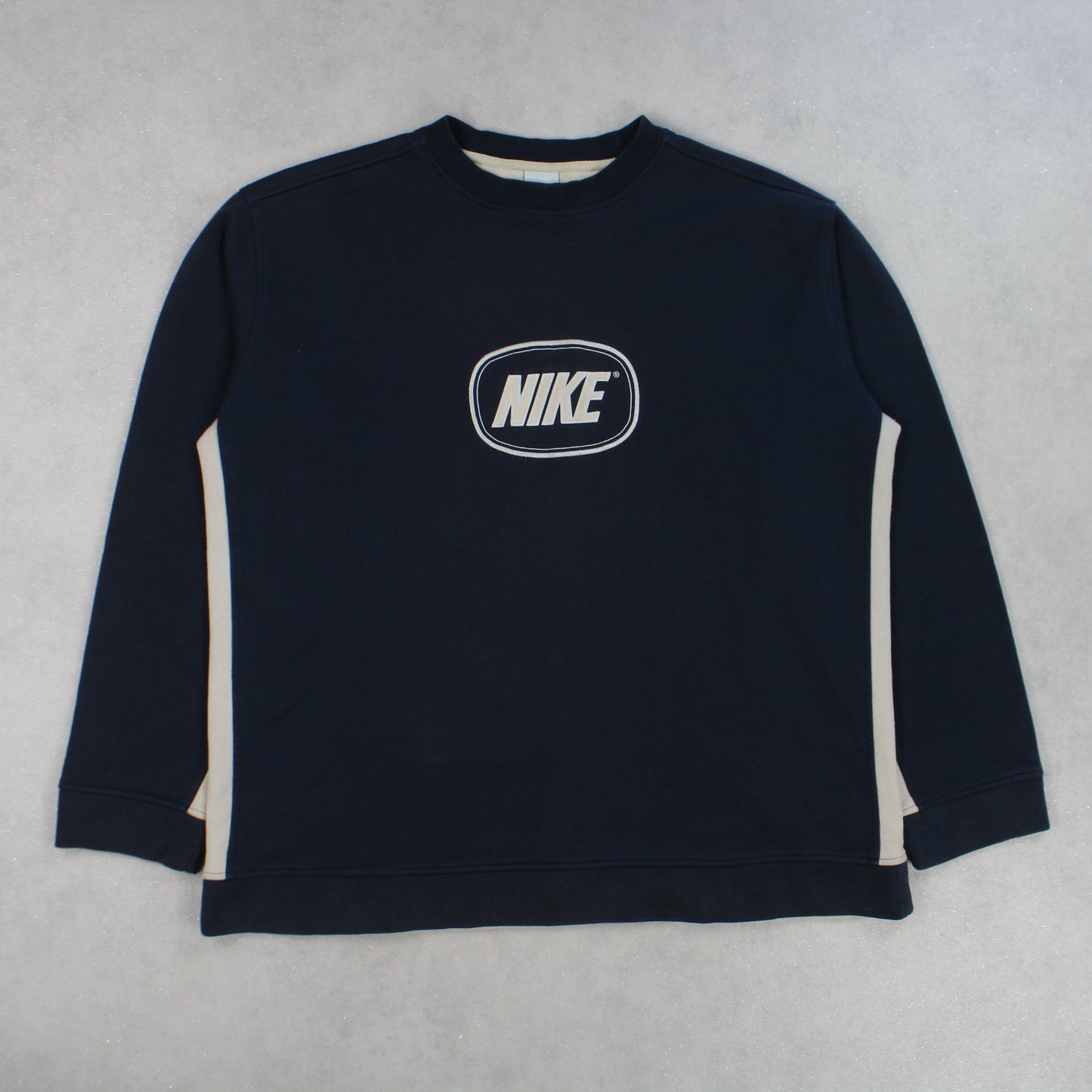 RARE Vintage 00s Nike Swoosh Sweatshirt Navy - (XL)