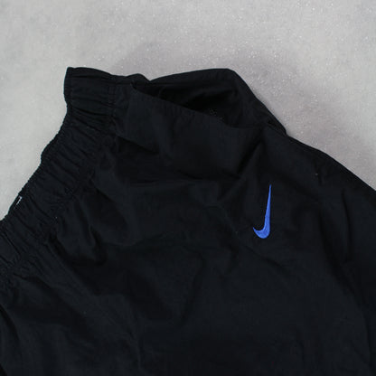 RARE 00s Baggy Nike Trackpants Black - (S)