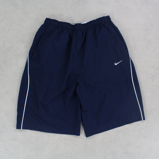 RARE 00s Nike Swim Shorts Navy - (S)