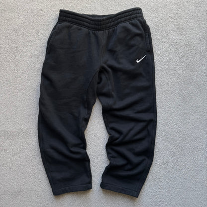 RARE 2000s Nike Short Leg Joggers Black - (S)