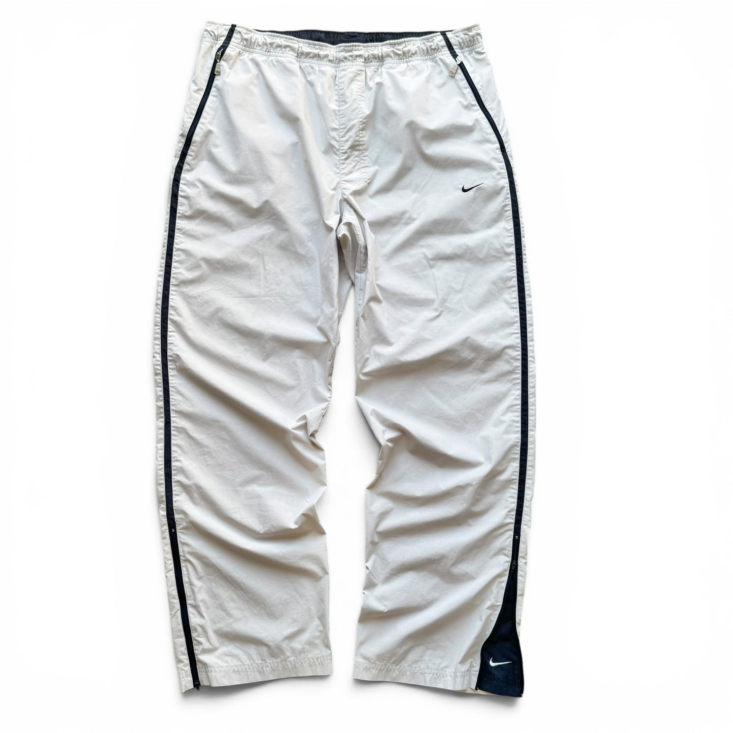 SUPER RARE 2000s Baggy Nike Trackpants Grey *PREMIUM* - (L)