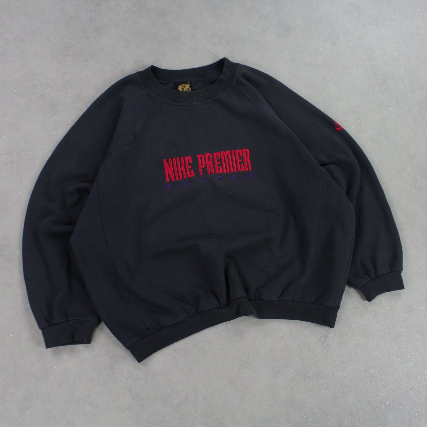 VERY RARE 90s Nike Sweatshirt Soccer Grey - (M)