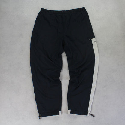 RARE 2000s Nike Trackpants Black - (L)