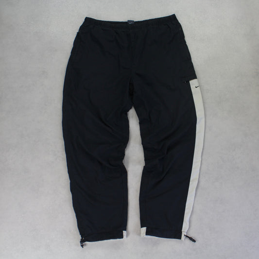 RARE 2000s Nike Trackpants Black - (L)