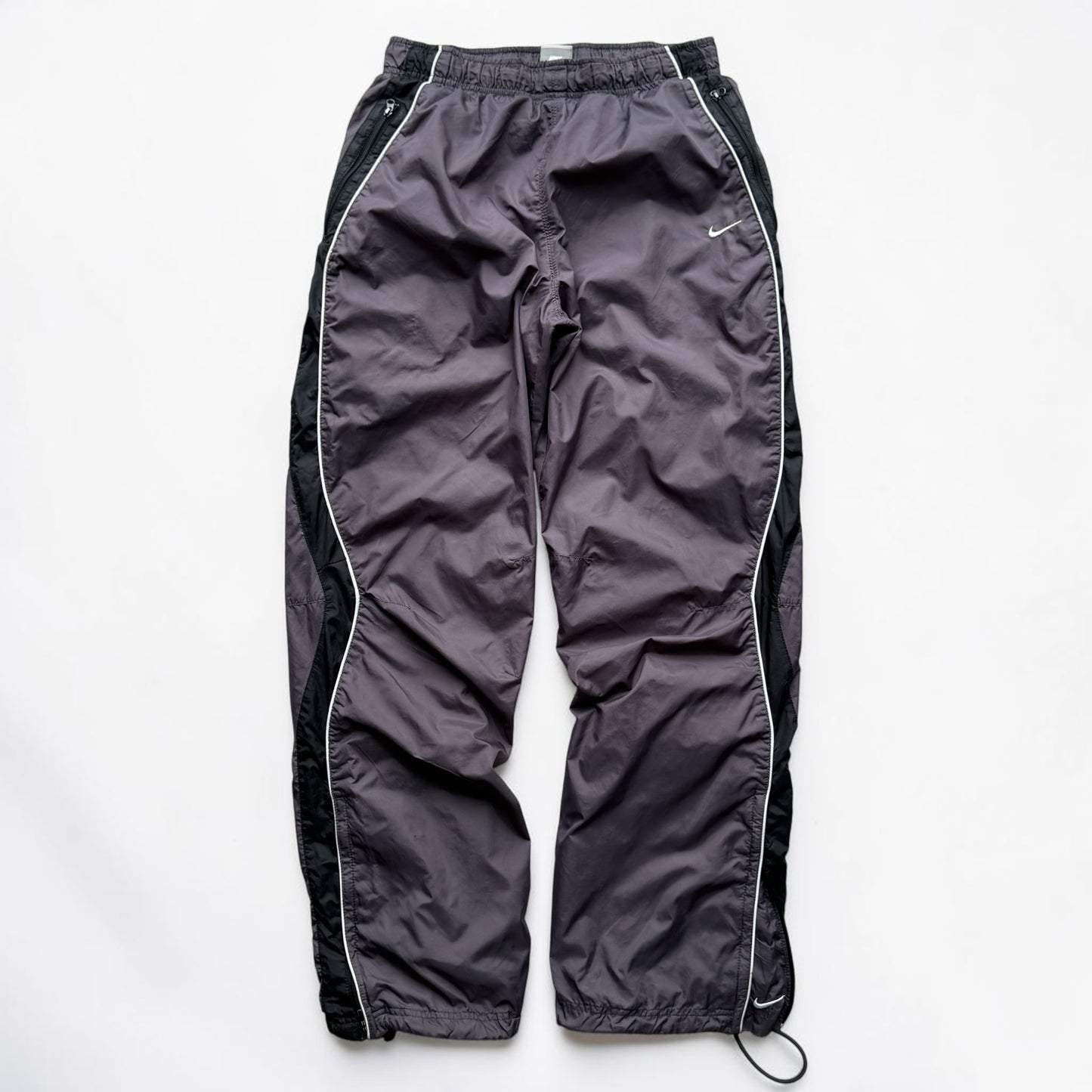 SUPER RARE 2000s Baggy Nike Trackpants Greyish Purple *PREMIUM*  - (S)