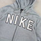 RARE 00s Nike Spell Out Hoodie Grey - (M)