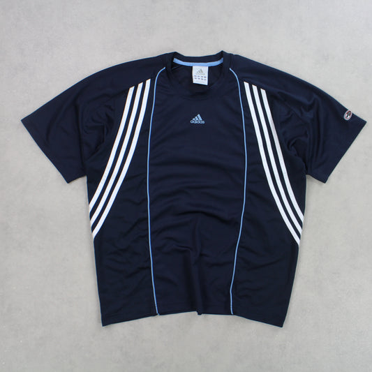 Vintage 00s Adidas T-Shirt Navy - (M)