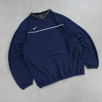 RARE 1990s Nike Fleece Navy - (L)