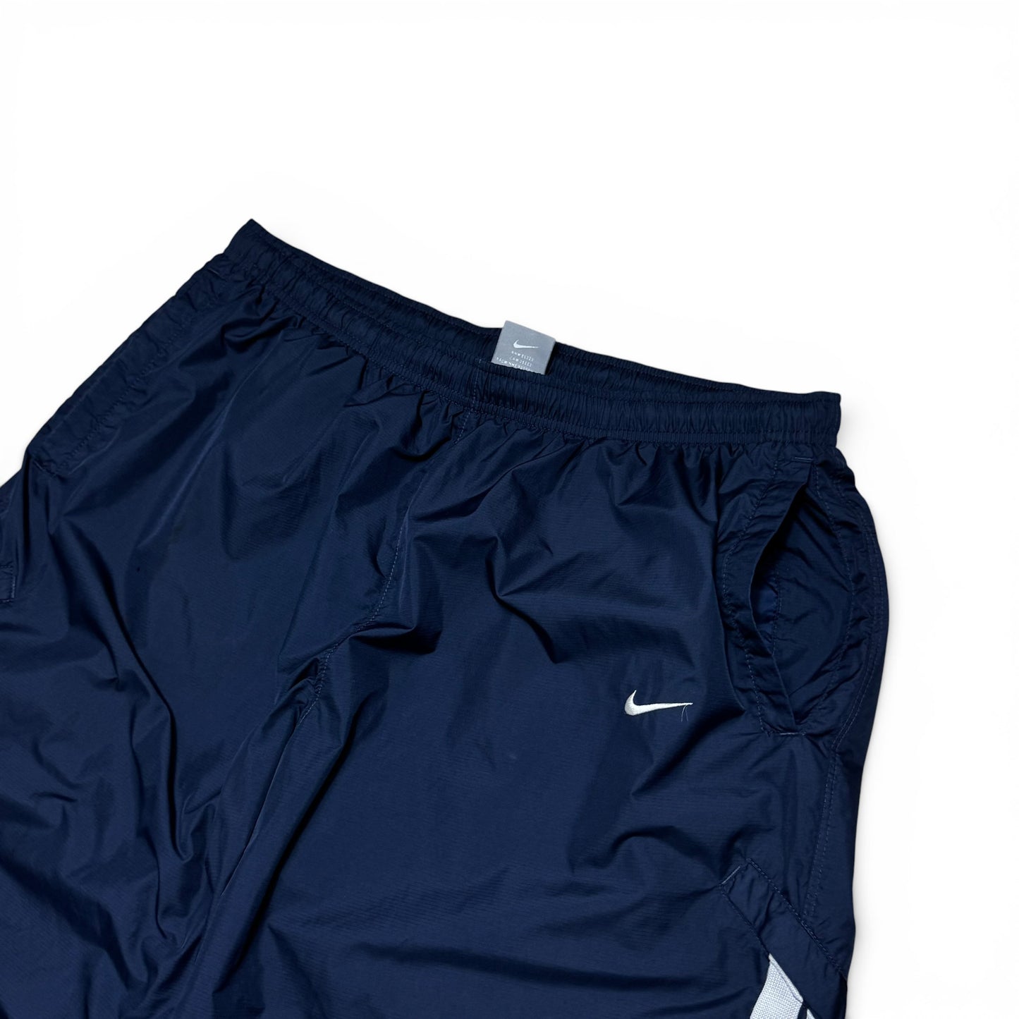 RARE 2000s Baggy Nike Trackpants Navy - (L)
