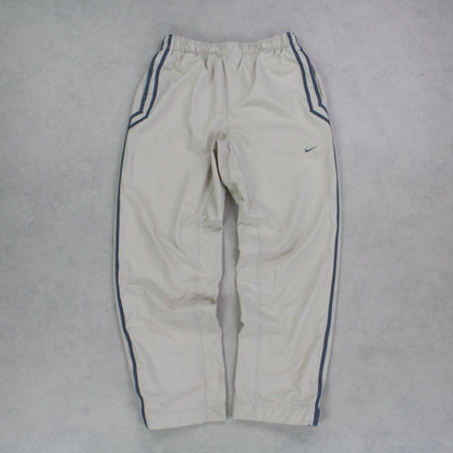 SUPER RARE 00s Nike Trackpants Cream - (M)