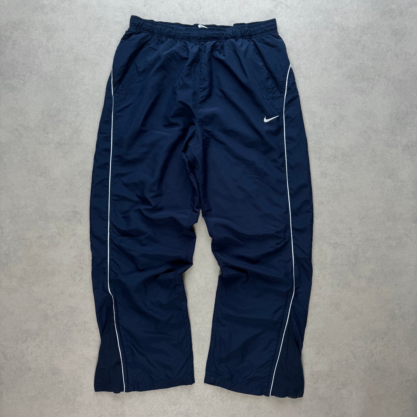RARE 2000s Super Baggy Nike Trackpants Navy - (L)
