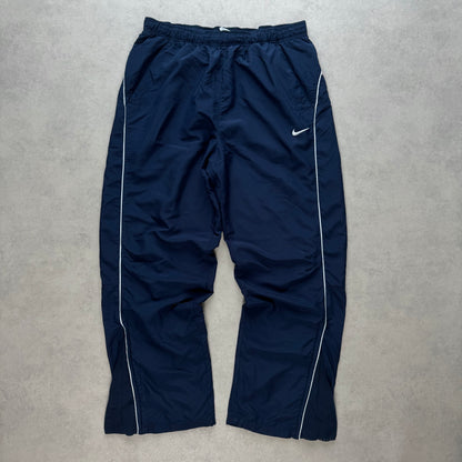 RARE 2000s Super Baggy Nike Trackpants Navy - (L)